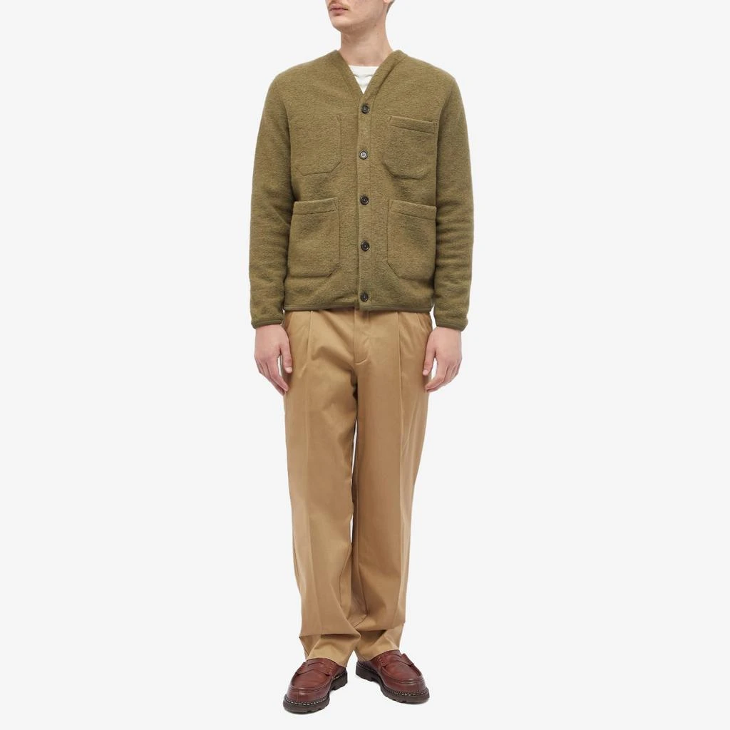Universal Works Universal Works Wool Fleece Cardigan 4