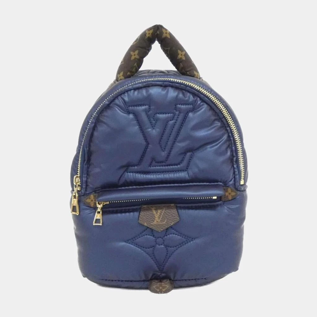 Louis Vuitton Louis Vuitton Navy Blue Monogram Nylon Pillow Palm Springs Mini Backpack 1