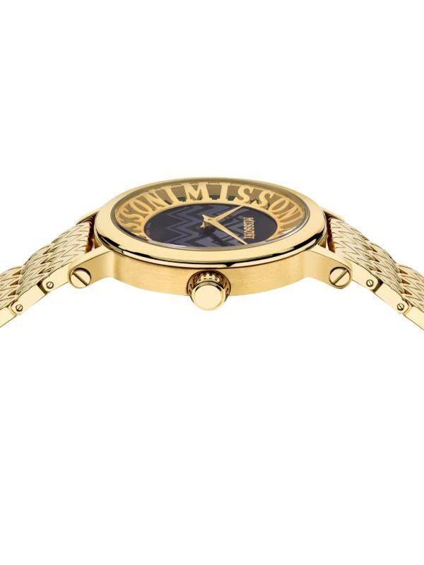 Missoni Melrose 36MM Goldtone Stainless Steel Bracelet Watch 3