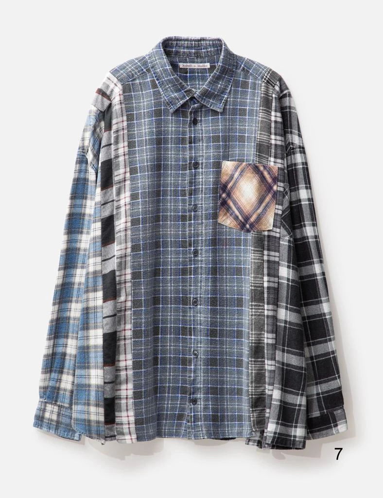 Needles FLANNEL SHIRT - 7 CUTS WIDE SHIRT 12