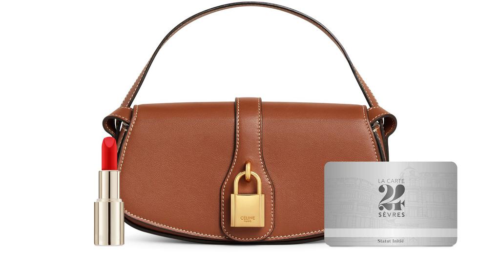 Celine Tabou clutch on strap in smooth calfskin - Handbags - Free