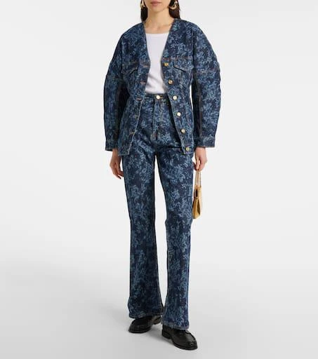 Ganni Printed denim jacket 2