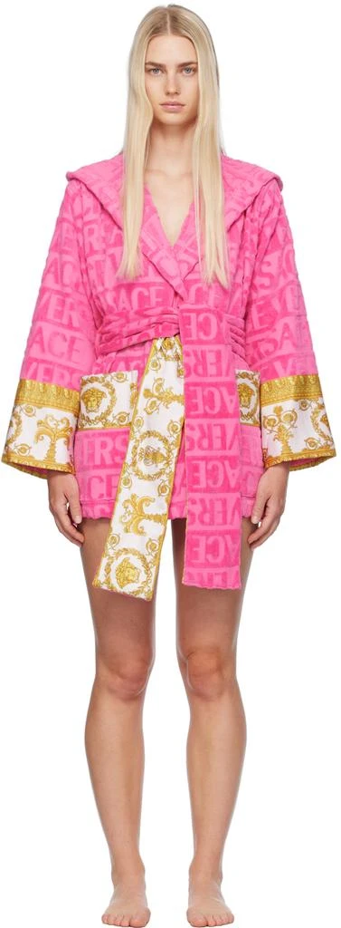 Versace Pink 'I Heart Baroque' Robe 1