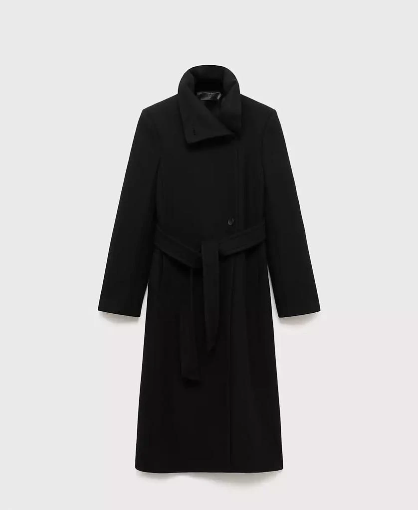 Mango Women
s Belted Manteco Wool Coat 2