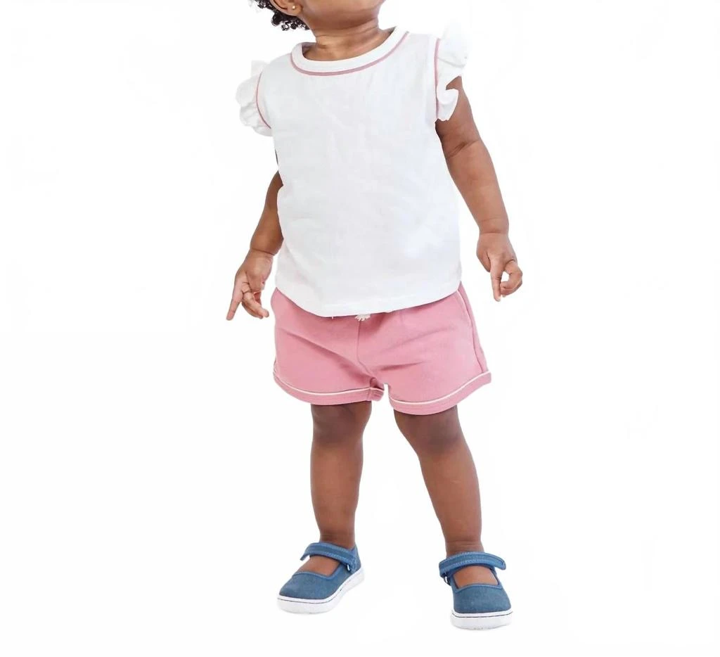 Oso 
Me Girls
 Adrian Baby Shirt In Rose Piping
