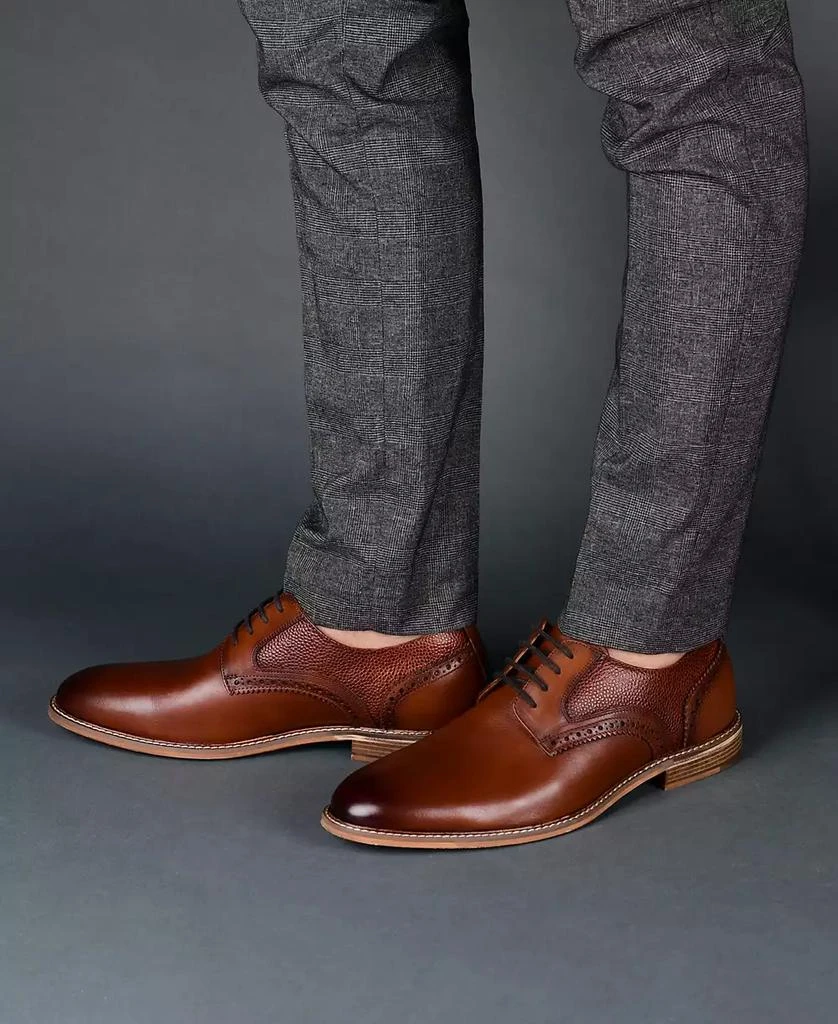 Thomas & Vine Men's Clayton Plain Toe Brogue Derby Shoe 6
