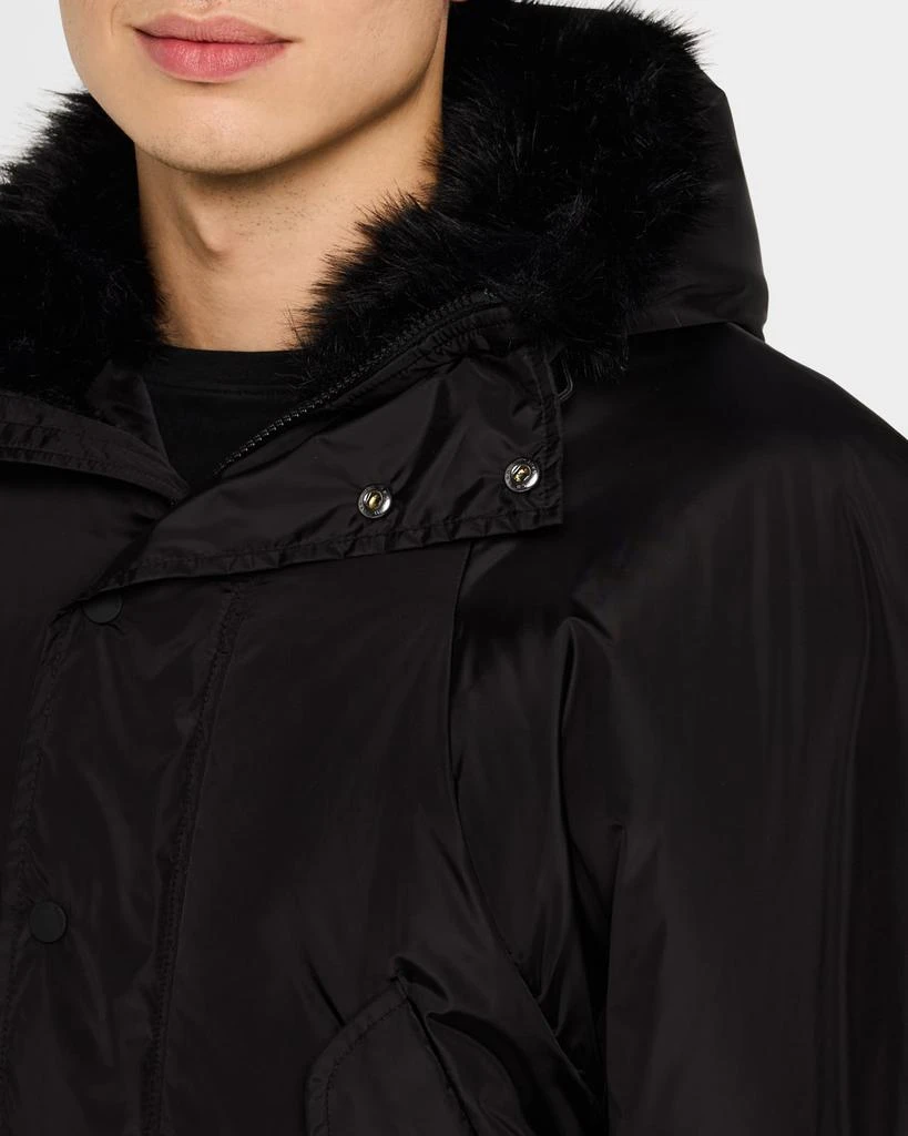 Simone Rocha Men's Puff-Sleeve Bomber Jacket with Faux Fur 5