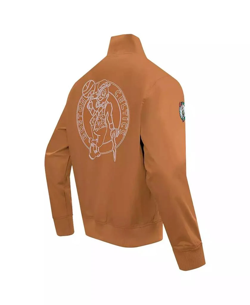 Pro Standard Men's Brown Boston Celtics Paint The City Full-Zip Jacket 3