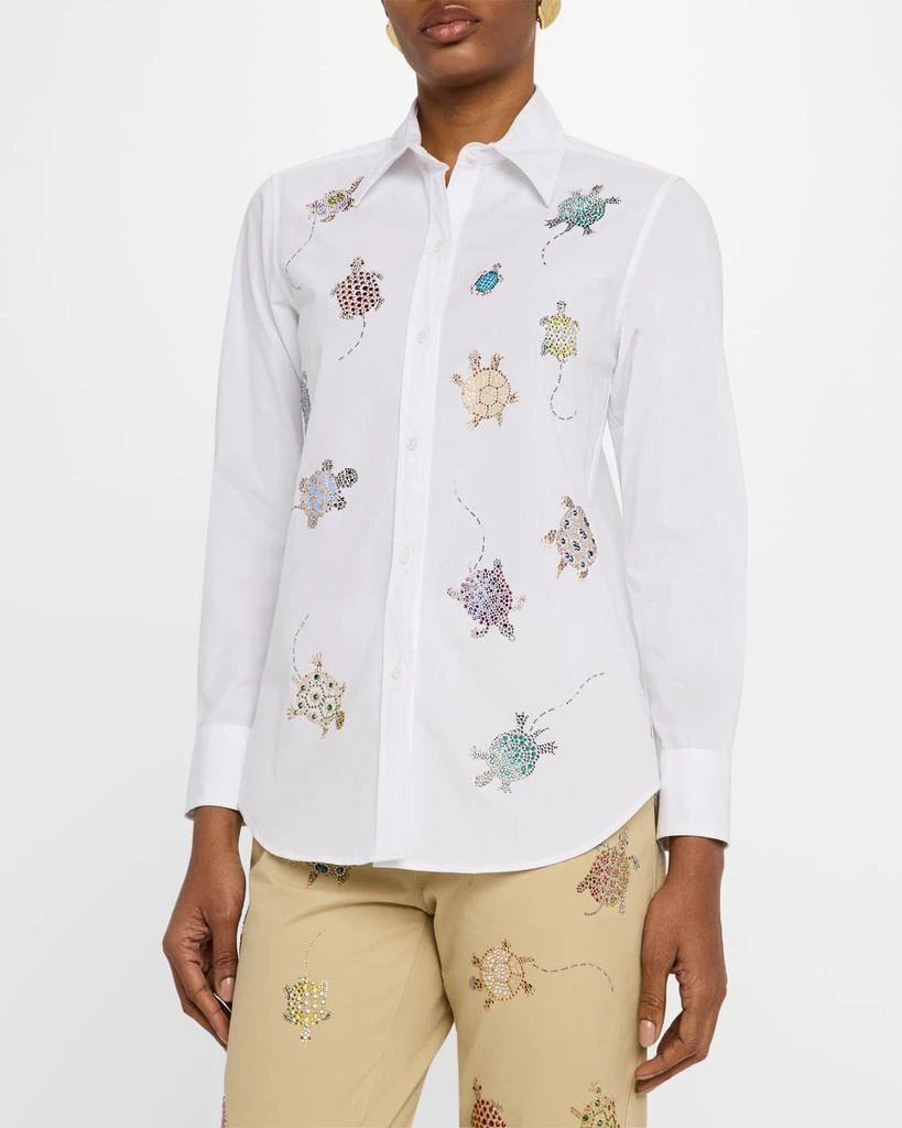 Libertine Turtle Time Embellished New Classic Shirt 4
