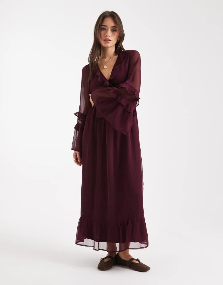 Wednesday's Girl Wednesday's Girl v neck long sleeve floaty midaxi dress in burgundy - Dresses & Skirts - Compare Prices from 5+ Stores - BeyondStyle Wednesday's Girl Wednesday's Girl v neck long sleeve floaty midaxi dress in burgundy - Dresses & Skirts - Compare Prices from 5+ Stores - BeyondStyle