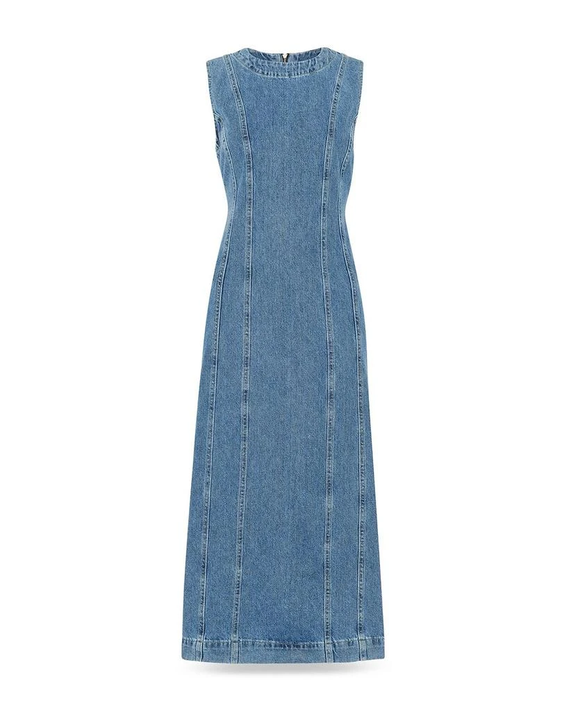 Whistles Sleeveless Denim Midi Dress 6