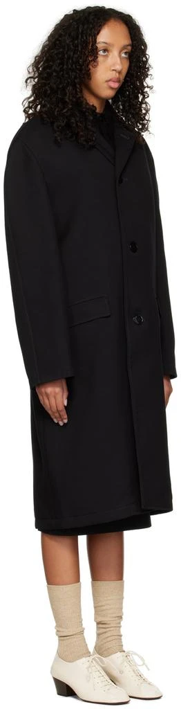 LEMAIRE Black Crombie Coat 2