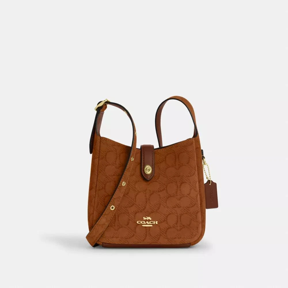 Coach Hadley Mini Crossbody Bag In Signature Suede 1