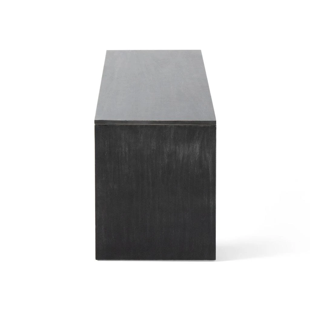 Streamdale Furniture Streamdale Acacia Wood Dining Bench, Black 6