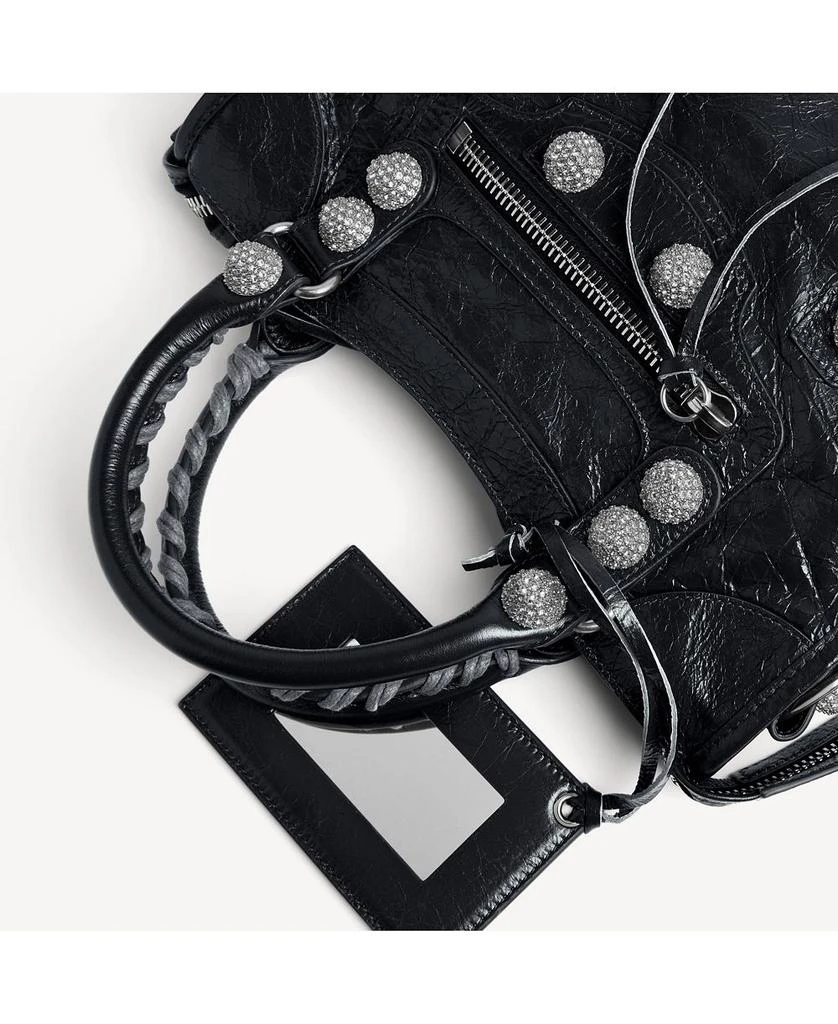 Balenciaga Le City Bag Small Giant Studs With Rhinestones 8
