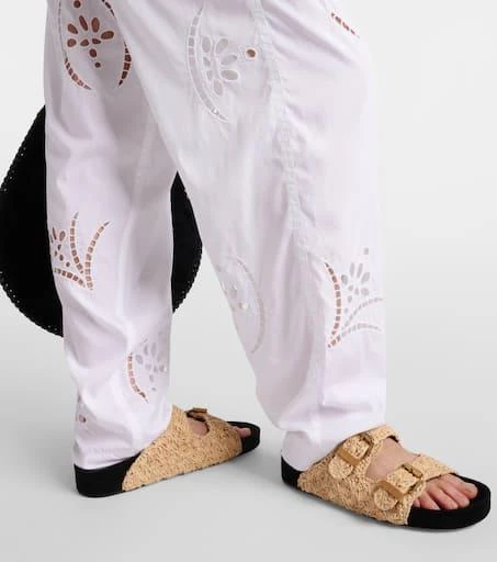 Isabel Marant Hectorina broderie anglaise wide-leg pants 5