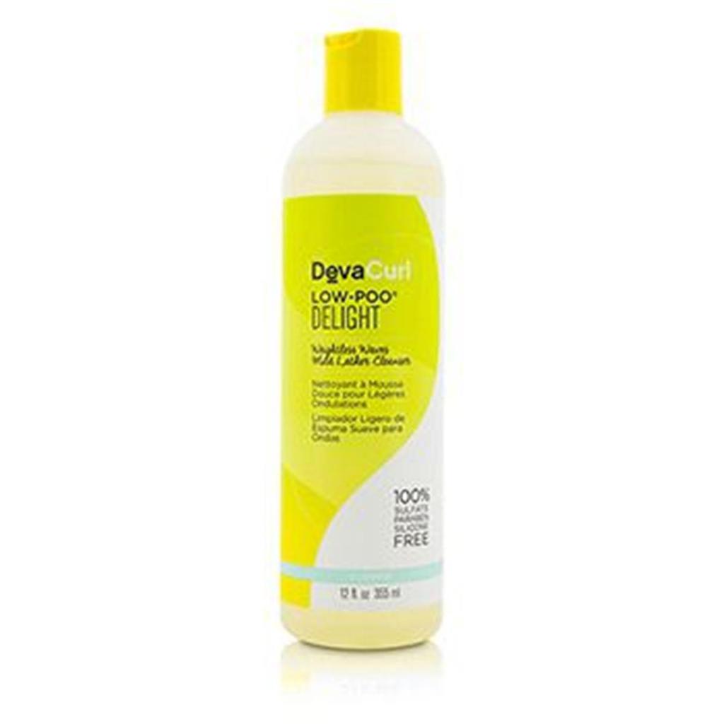 DevaCurl 207145 12 oz Low-Poo Delight Weightless Waves Mild Lather Cleanser for Wavy Hair