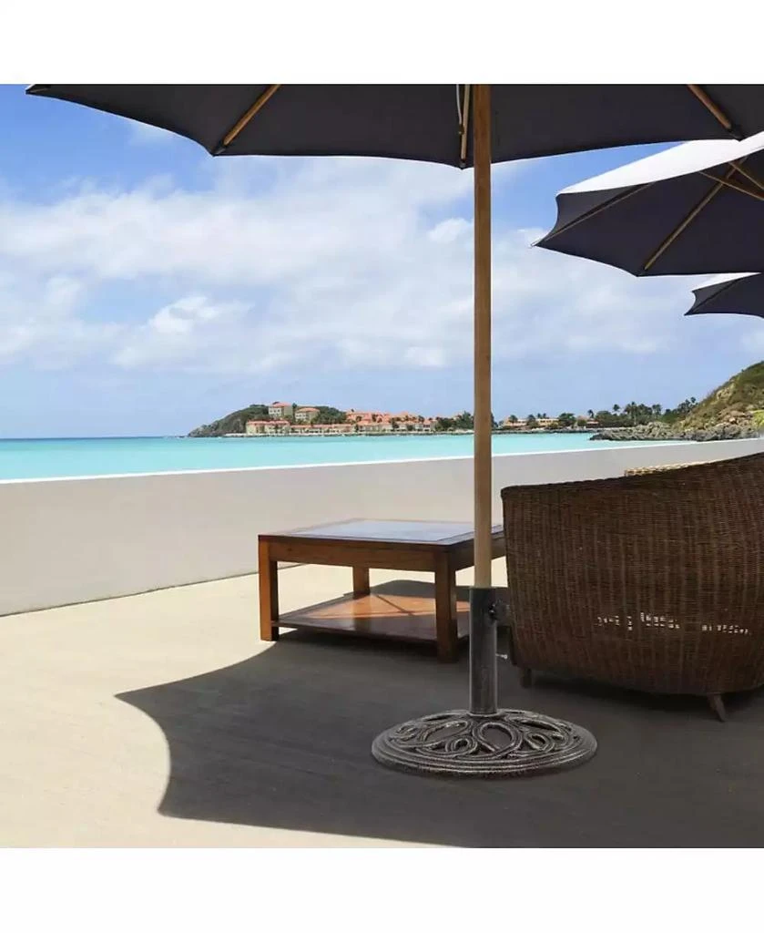 Mondawe 23 Pounds 17 3/4 Inch Round Umbrella Base Stand 4