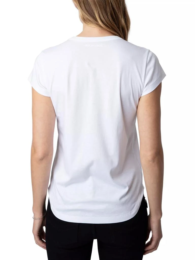 ZADIG & VOLTAIRE Graphic Cotton T-Shirt 4