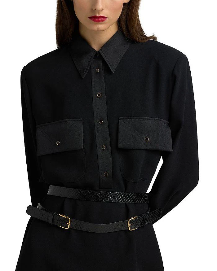 St. John Belted Shirt Dress 4