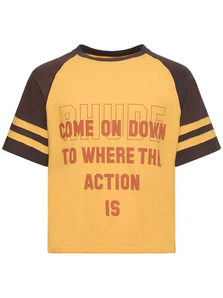 Rhude Rhude Action Raglan T-shirt from LUISAVIAROMA