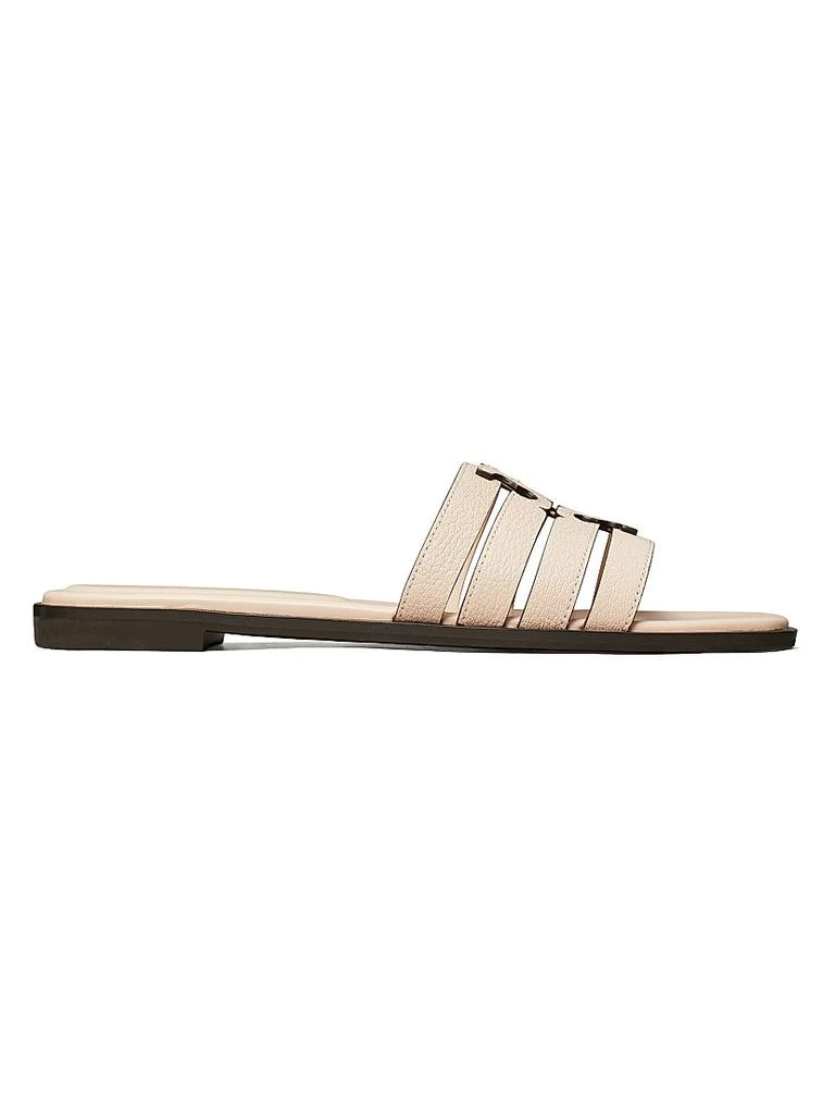 Tory Burch Ines Cage Leather Slide Sandals