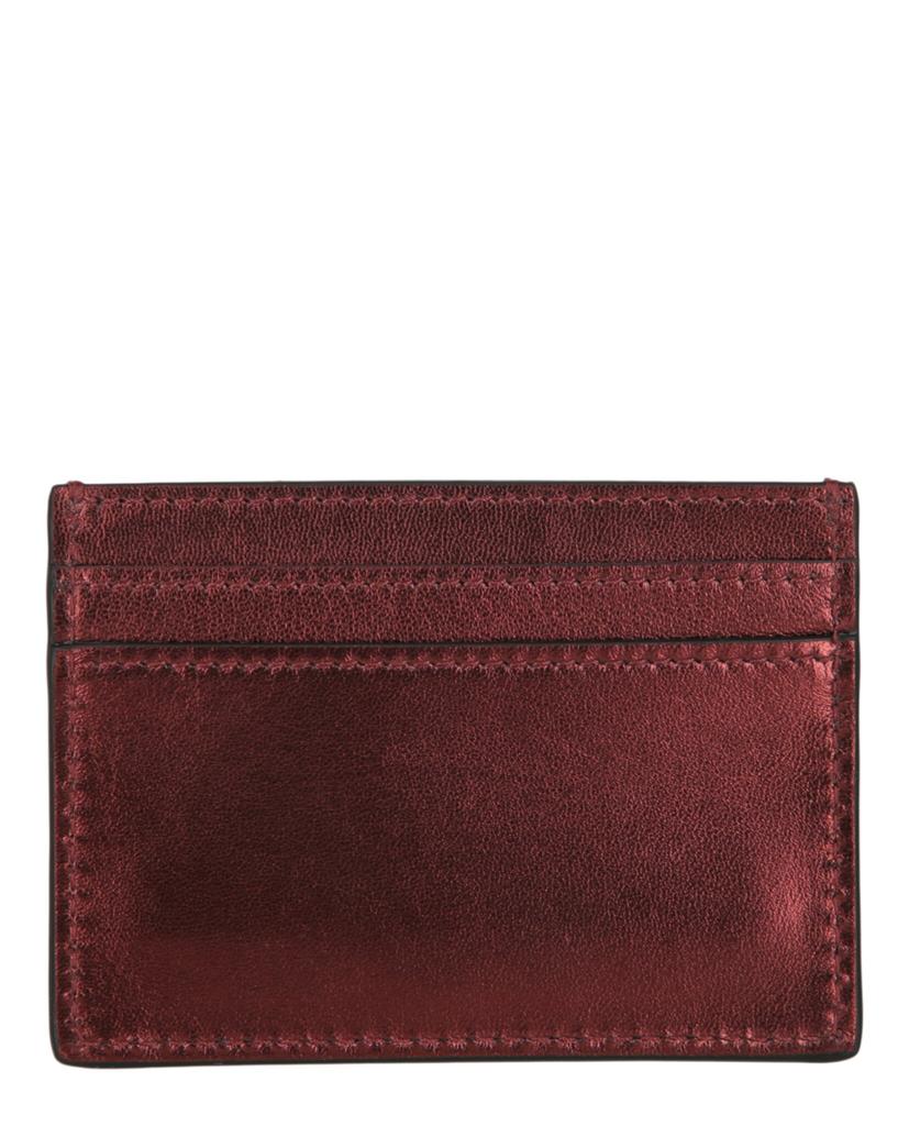 Moschino Logo Belt Crystal-Embellished Card Holder