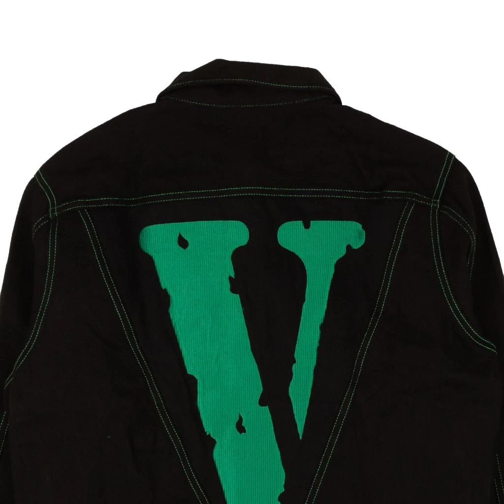 Vlone Friends Denim Jacket - Black/Green 4