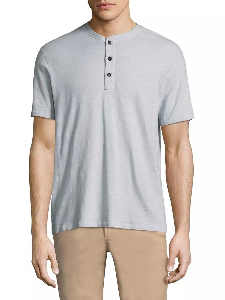 Rag & Bone Textured Slim-fit Short Sleeve Henley T-Shirt 3