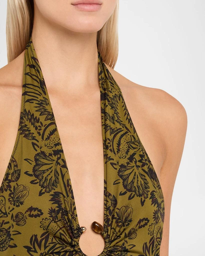 Ulla Johnson Milos Halter One-Piece Swimsuit 4