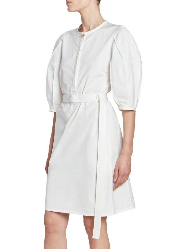 Chloé Belted Cotton Poplin Dress 3