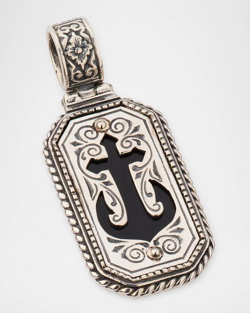 Konstantino Men's Hydra Sterling Silver Onyx Pendant 3