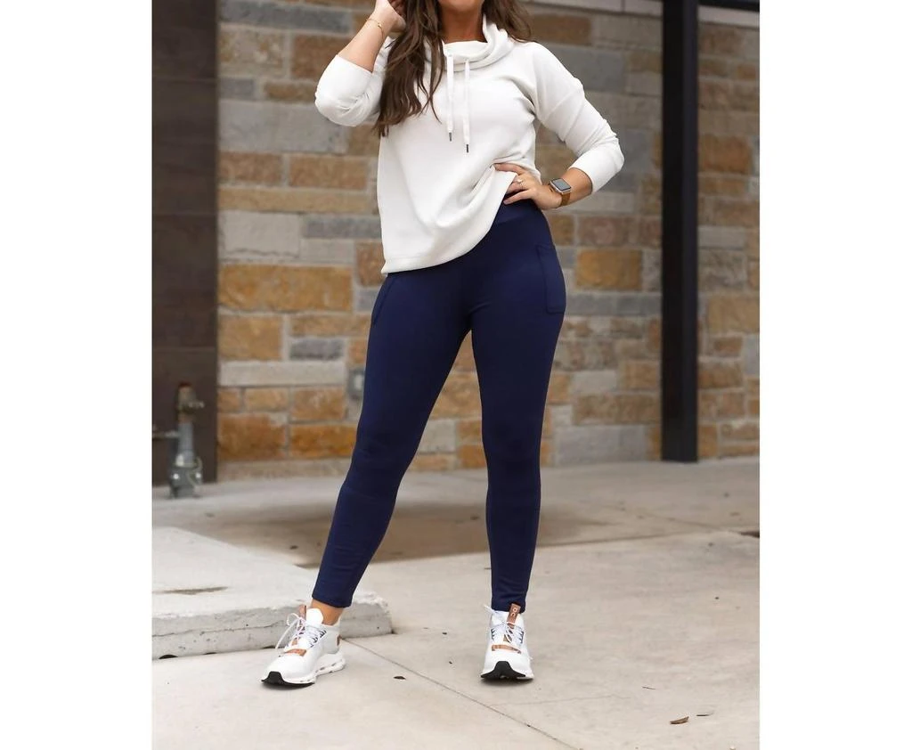 Julia Rose Julia Rose - Nicole Fleece With Pocket Leggings