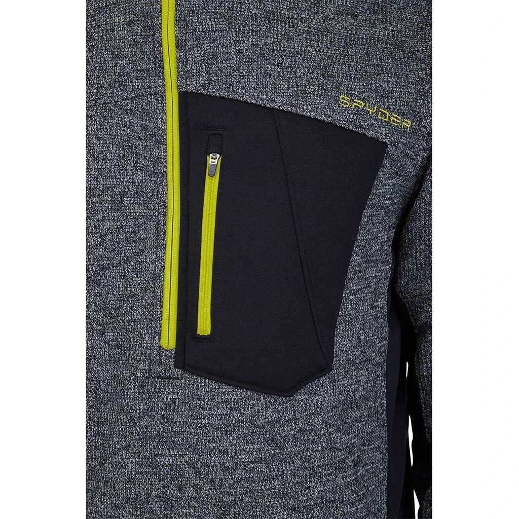 Spyder Spyder Men's Bandit Hybrid 1/2 Zip Fleece Ski Mid Layer Sweater Jacket 2