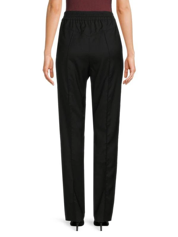 Salvatore Ferragamo Lana Solid Flat Front Pants 2