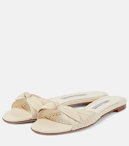 Manolo Blahnik Lolloflat leather mules 5