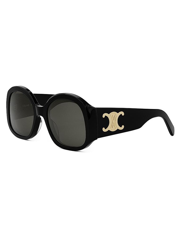 Celine Monochroms 03 56MM Square Sunglasses - Accessories
