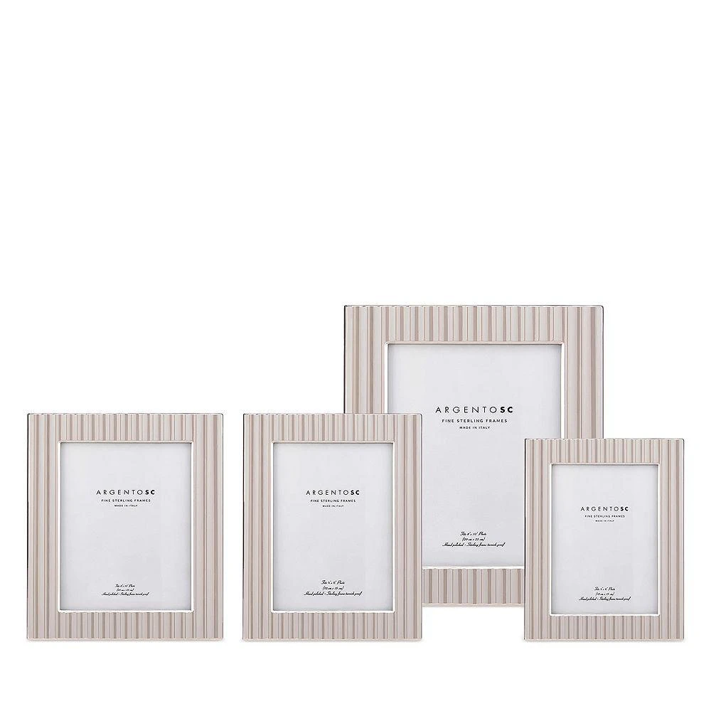 Argento SC Fluted Sterling Silver Picture Frame, 5" x 7" 3