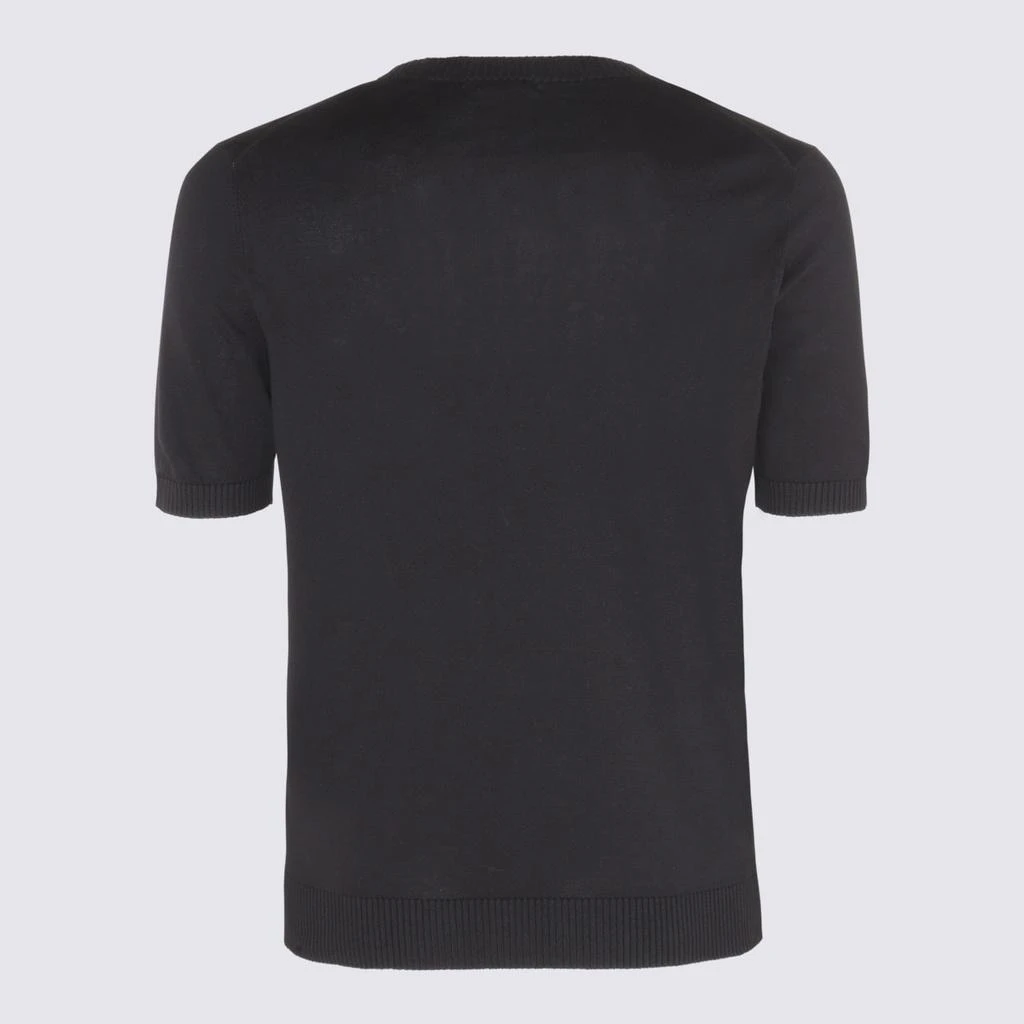 MALO Black Cotton Sweater 2