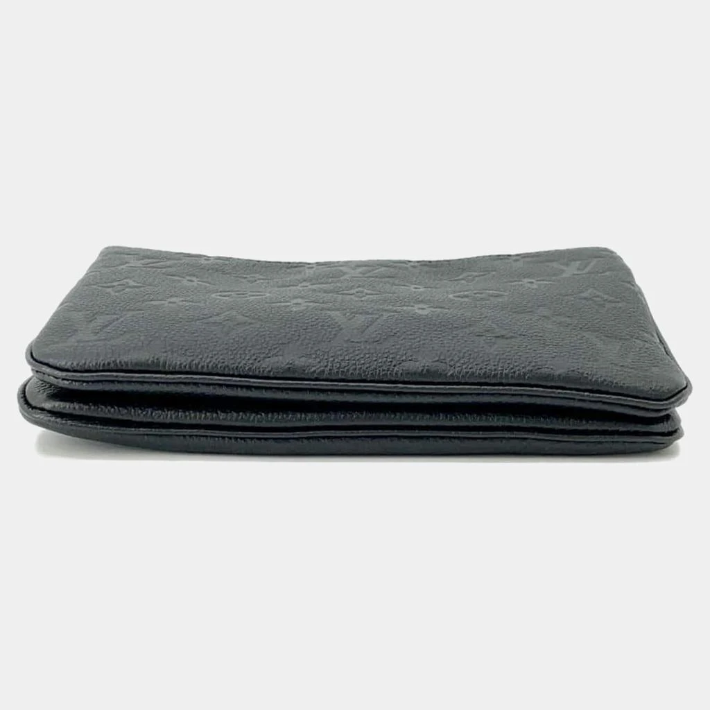 Louis Vuitton Louis Vuitton Noir Monogram Empreinte Leather Pochette Double Zip Bag 4