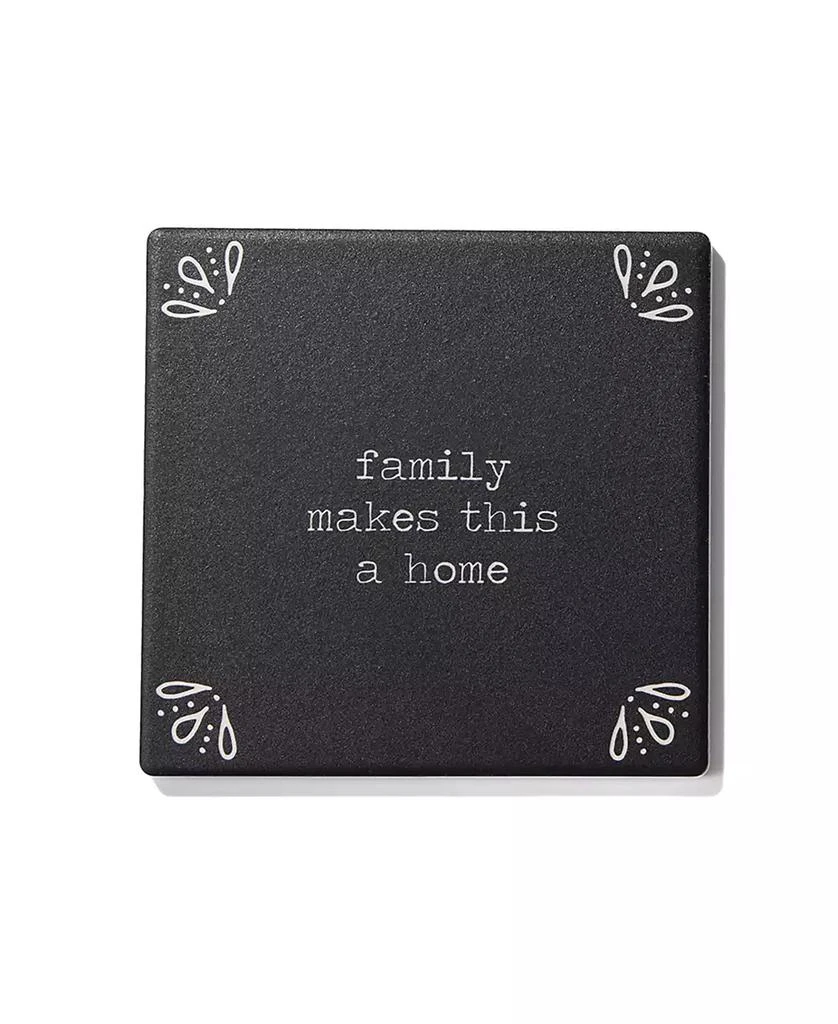 American Atelier 4.25'' D Happy Place Ceramic Coasters Set, 4 Piece 2