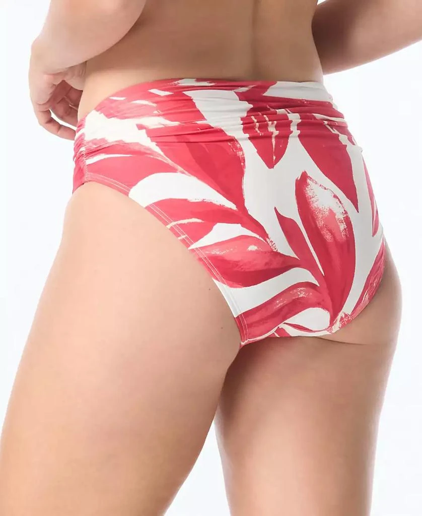 Carmen Marc Valvo Women's Shirred High Cut Full Coverage Bottoms 3