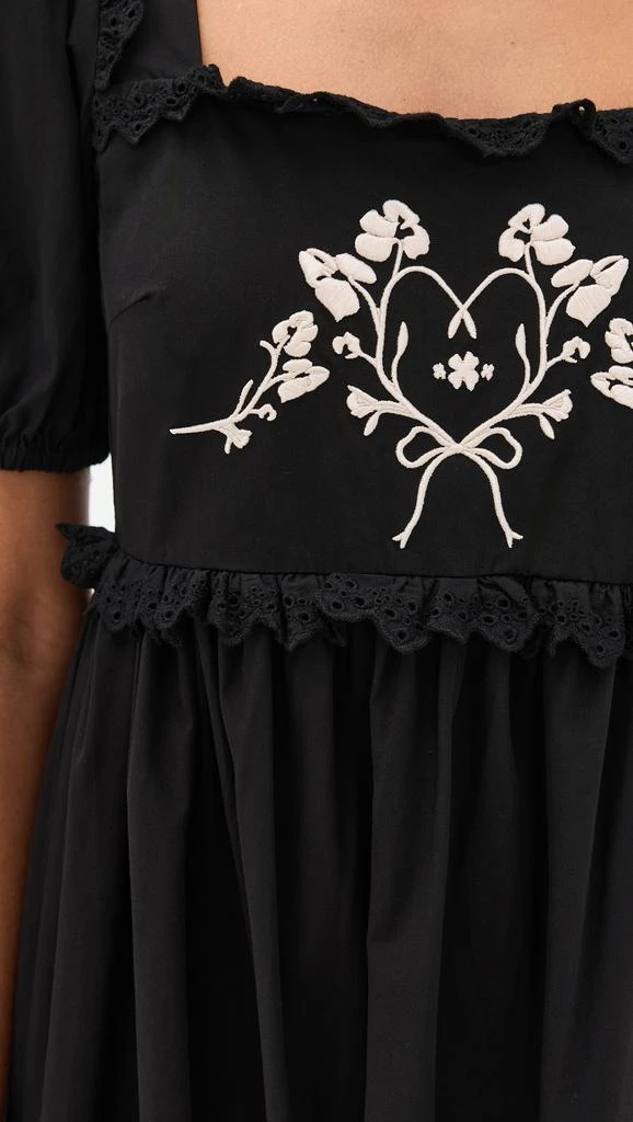 Another Girl Embroidered Puff Sleeve Maxi Dress 5
