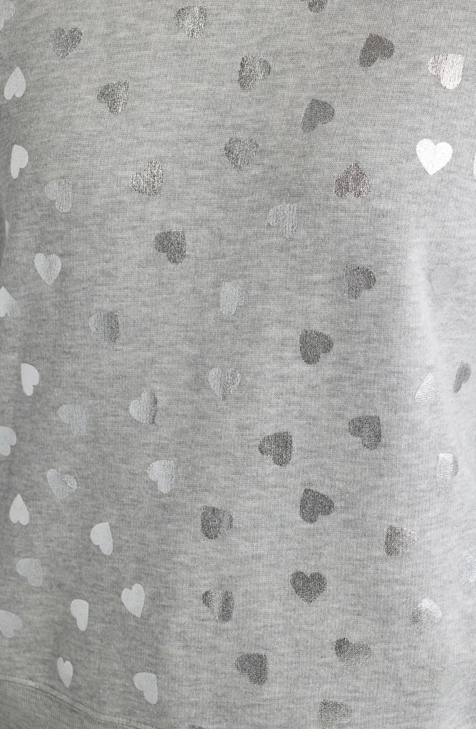 Caslon Heart Foil Print Graphic Sweatshirt 6