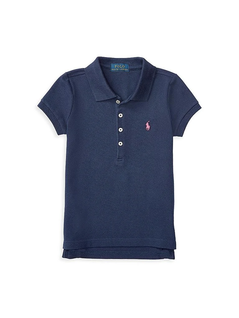 Ralph Lauren Little Girl's & Girl's Stretch Cotton Polo Shirt 1