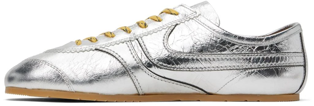 Dries Van Noten Silver Leather Sneakers 3
