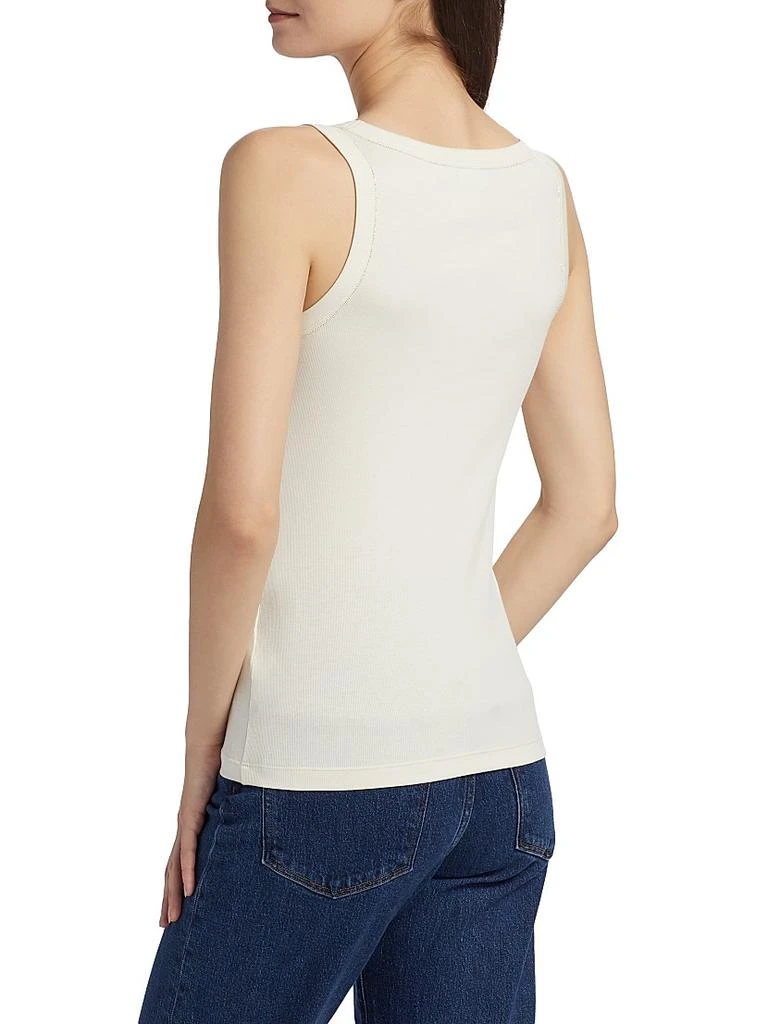 Fabiana Filippi Diamante Trim Rib-Knit Tank 5