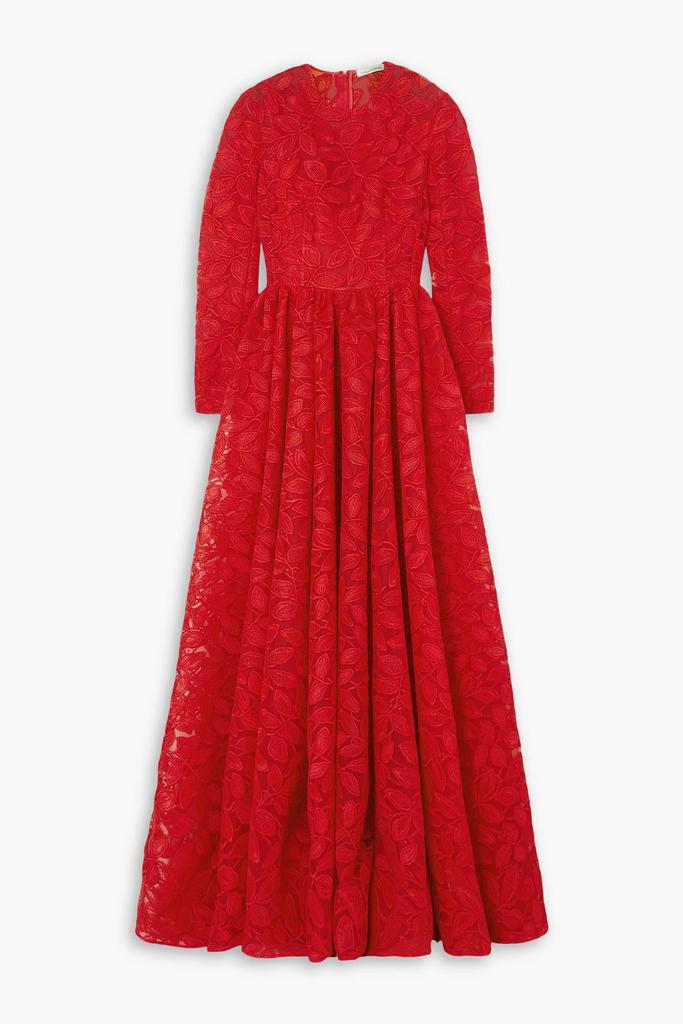 Emilia Wickstead Annette tulle and corded lace gown