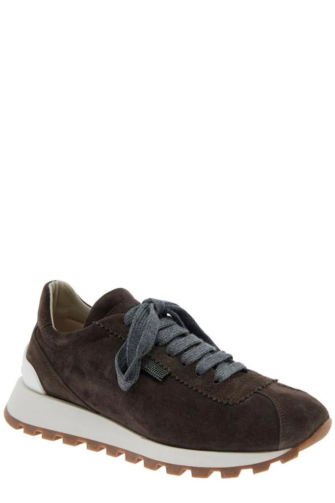 Brunello Cucinelli Brunello Cucinelli Round-Toe Lace-Up Trainers 2
