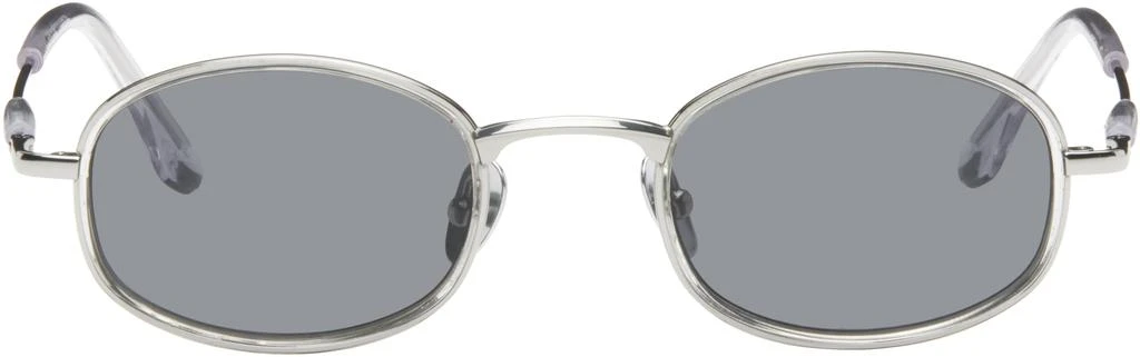 BONNIE CLYDE Silver & Black Bicycle Sunglasses 1